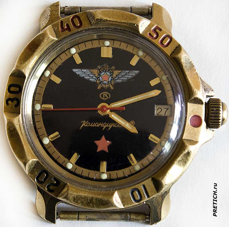 Командирские 2414А обзор часов, Россия, завод Восток