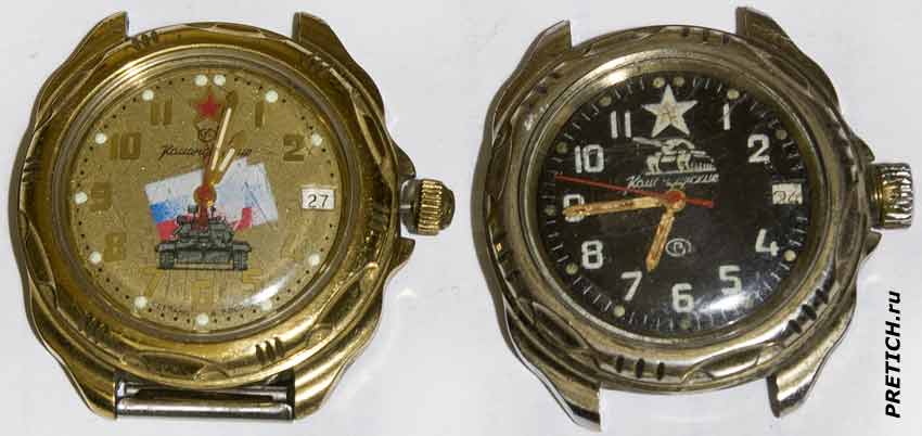 Командирские, с механизмом 2414А обзор часов