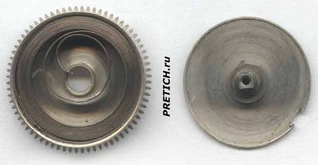 барабан с заводной пружиной, часы Звезда