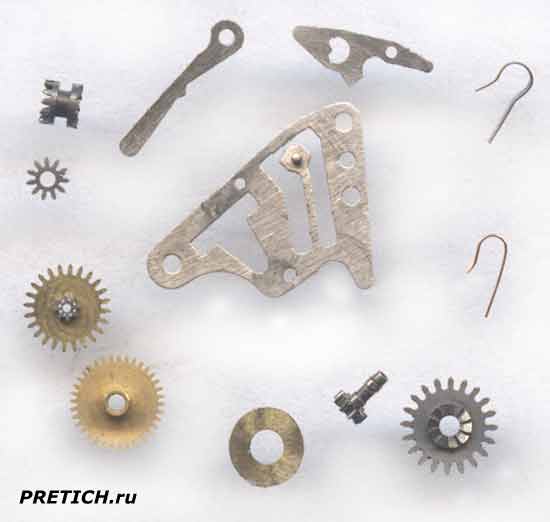 Заря 1800 трибы и запчасти часового механизма Заря 1800 трибы и запчасти часового механизма