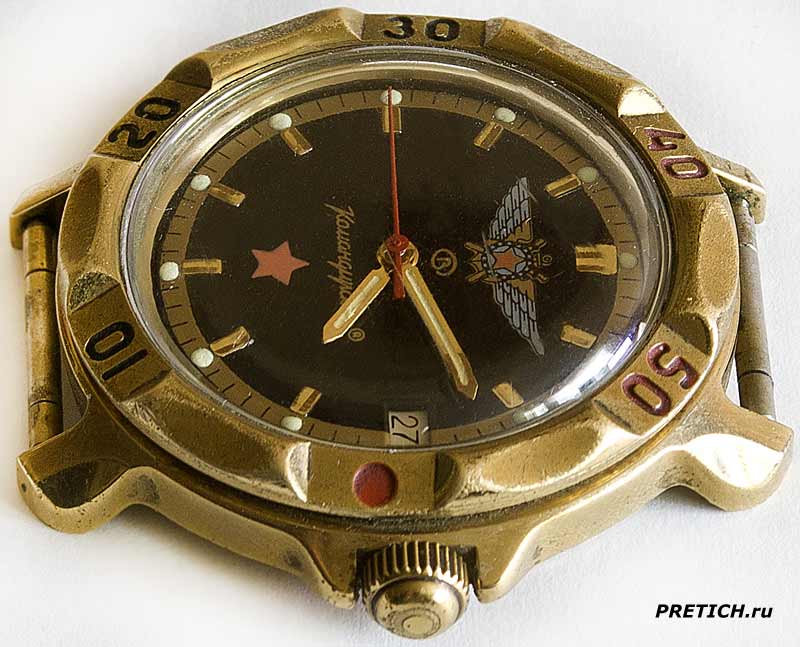 Командирские часы с механизмом 2414А, обзор