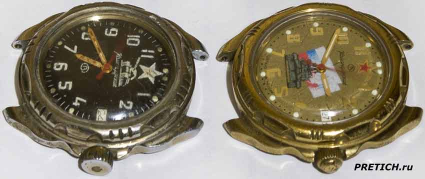 часы Командирские, с механизмом 2414А, описание