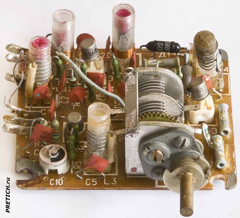 блок УКВ, радиоприемник СССР, разборка