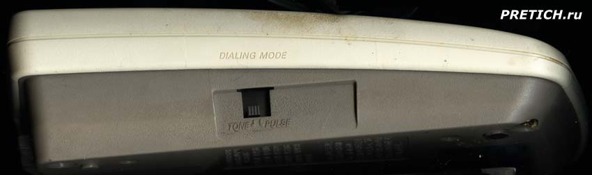 Panasonic KX-TC905-W переключатель на корпусе Panasonic KX-TC905-W переключатель на корпусе