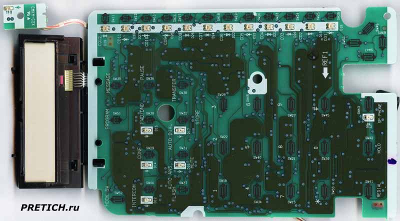 Panasonic KX-T7730 схема телефона, разборка Panasonic KX-T7730 схема телефона, разборка