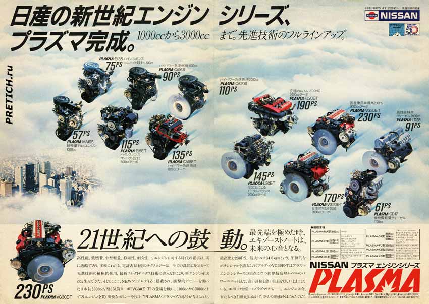 Nissan автомобильные двигатели серии Plasma Nissan автомобильные двигатели серии Plasma