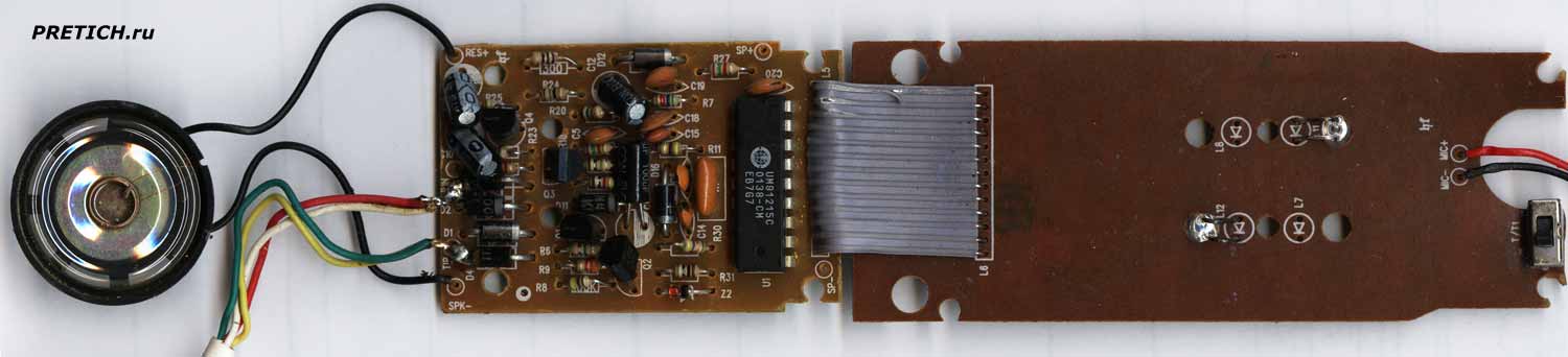 Panasoanic KX-TS100 телефон, разборка и ремонт Panasoanic KX-TS100 телефон, разборка и ремонт