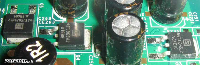 STU5025NL2 и STU3055L2 МОСФЕТы на видеокарте STU5025NL2 и STU3055L2 МОСФЕТы на видеокарте