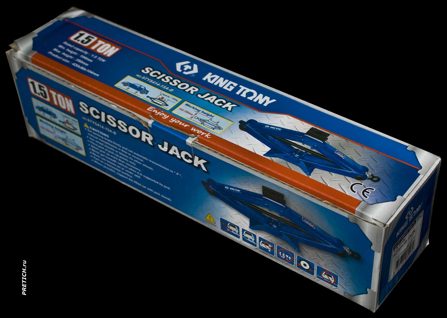 KING TONY 9TYS414-15A-B обзор ромбического домкрата KING TONY 9TYS414-15A-B обзор ромбического домкрата